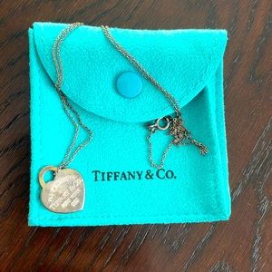 Tiffany & Co Heart Tag Pendant Medium 18”